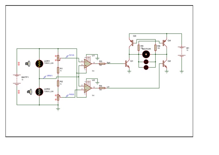 Circuit Diagram for Torch LDR System | PDF