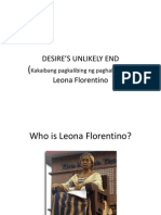 Leona Florentino's poem on unrequited love