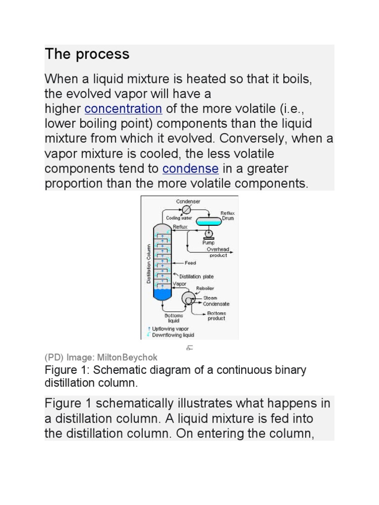 Multicomponent Distillation Unit Operations Chemical Process