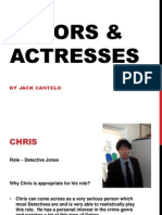 Actors & Actresses Presentation
