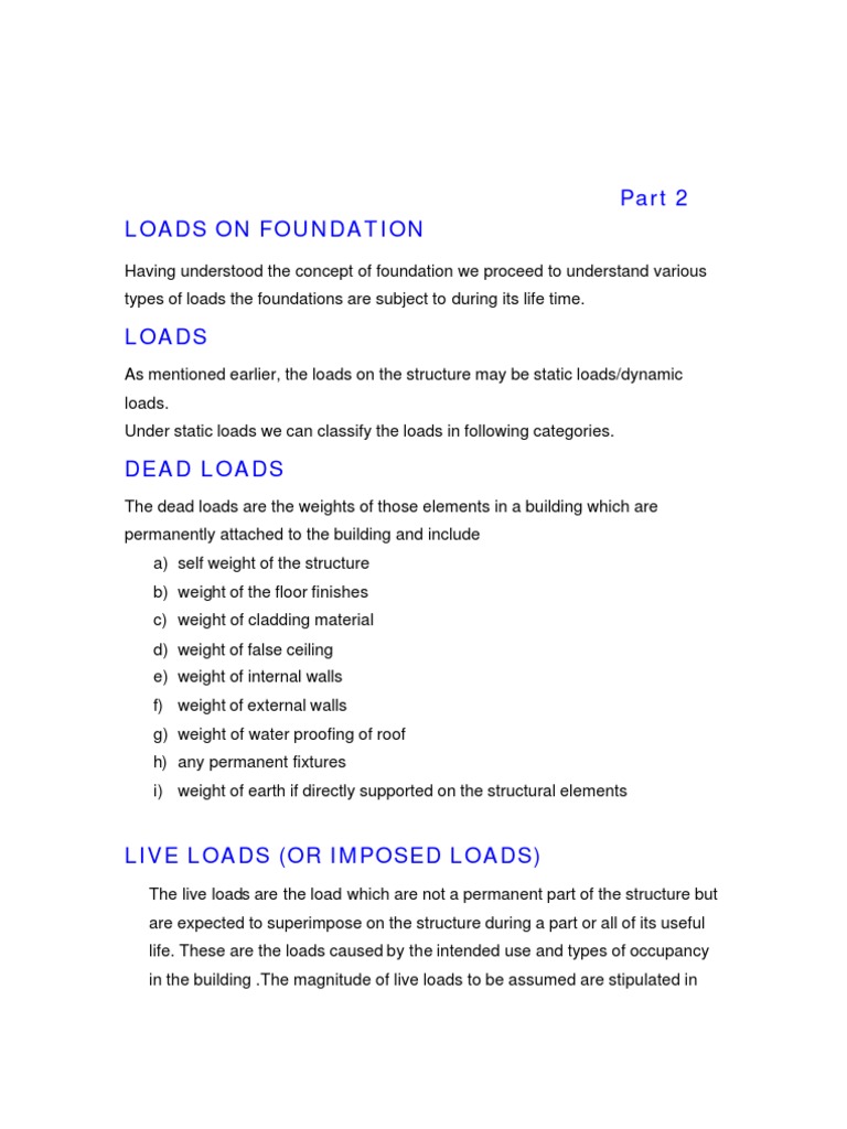 Lecture 2 Loads | PDF | Structural Load | Crane (Machine)