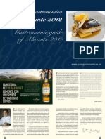 Guía Gastronómica de Alicante. Ed 2012