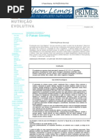 O Panax Ginseng - NUTRIÇÃO EVOLUTIVA