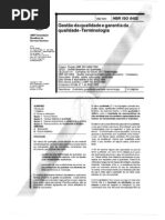 NBR ISO 8402 - 1994- Gestão da qualidade e garantia da qualidade - Terminologia