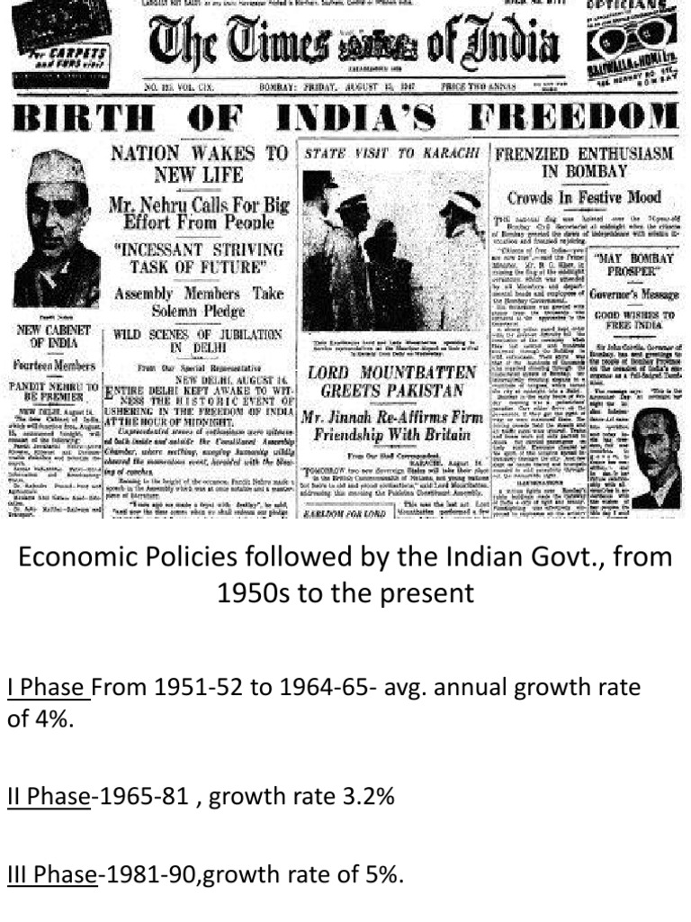 Economic Growth Phases in India | PDF | Economic Growth | Economics