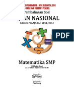 Pembahasan Soal UN Matematika SMP 2012 (10 Paket)