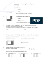 02.25.13 Multiplying Binomials Applications