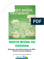 Livro de Receitas Gente Miuda Na Cozinha