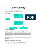 Improve operations with work study