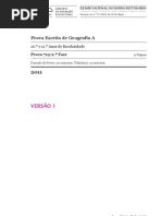 EXAME GEOG A (719 - 2ª FASE) - v 1 (2011)