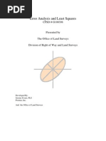 Error Analysis and Least Squares