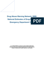 Substance Abuse and Mental Health Services (SAMHSA) :national Estimates of Drug-Related Emergency Visits 2008