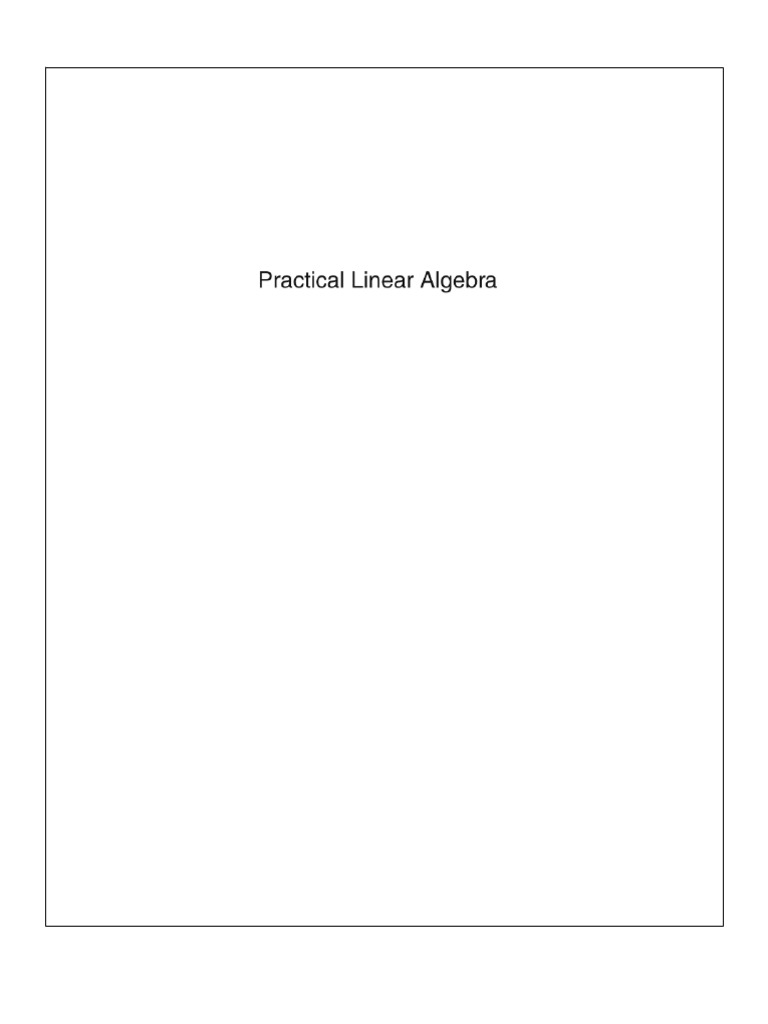 Practical Linear Algebra A Geometry Toolbox | PDF | Algebra | Geometry