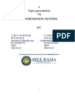 Global Positioning System: Paper Presentation On