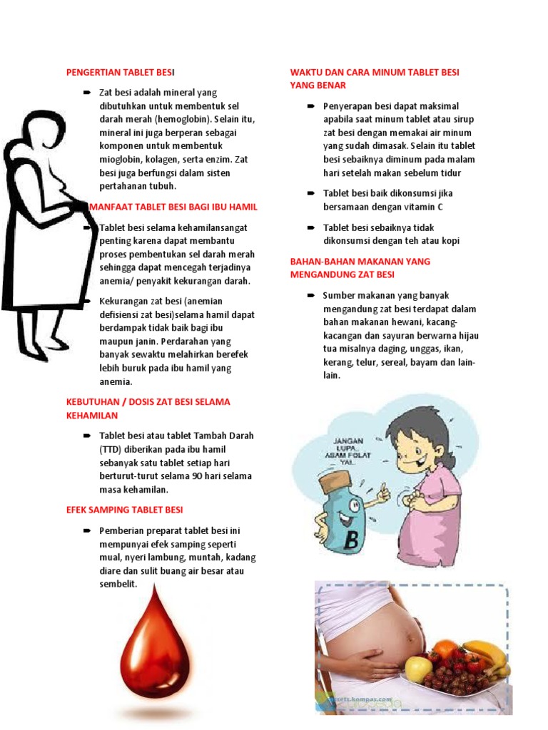 Leaflet Tablet Besi