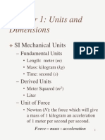 Chapter 1: Units and Dimensions