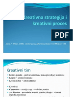 Kreativna Strategija I Kreativni Proces - Za Daljince