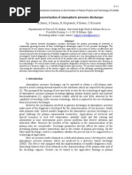 Characterization of Atmospheric Pressure Discharges: R.Barni, S.Zanini, R.Siliprandi, P.Esena, C.Riccardi