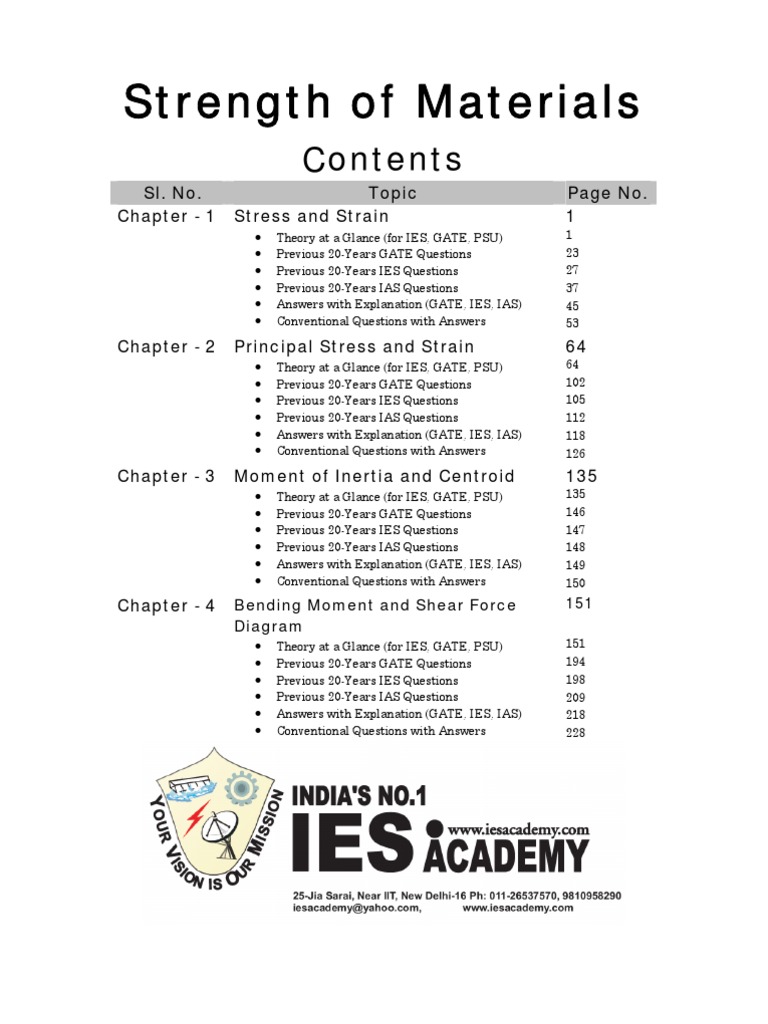 Strength of Materials | PDF | Deformation (Engineering) | Creep ...