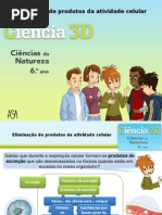 Eliminação de produtos da atividade celular