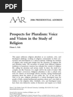 Eck - Prospects for Pluralism in Study of Relig