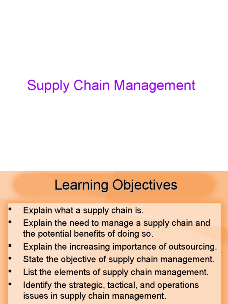 MBA IInd SEM POM Chapter 11 SCM PDF Supply Chain Inventory