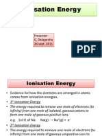 Ionisation Energy