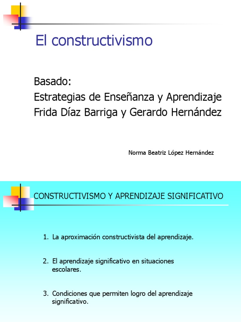 Constrctivismo y Estrategias | PDF | Constructivismo (filosofía de la ...