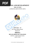 Download Training Development Notes MBA by shakeelahmadmims SN126328945 doc pdf