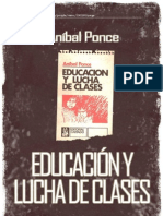 Anibal Ponce, Educación y lucha de clases