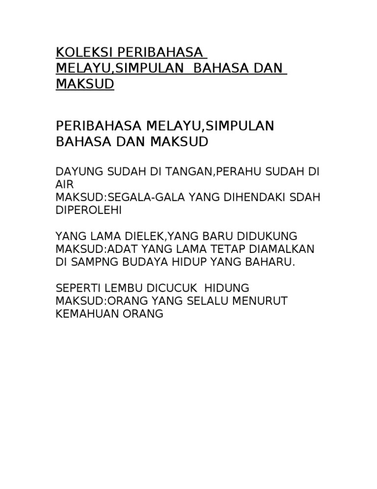 Download Gratis Gambar Koleksi Peribahasa Melayu Terbaru by Cikimm.com