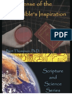 In Defense of Bible Inspiration