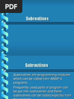 ABAP Subroutines