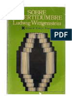 Wittgenstein Ludwig Josef Johann Sobre La Certidumbre