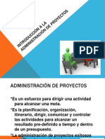 INTRODUCCIÓN A LA ADMINISTRACIÓN DE PROYECTOS (1)