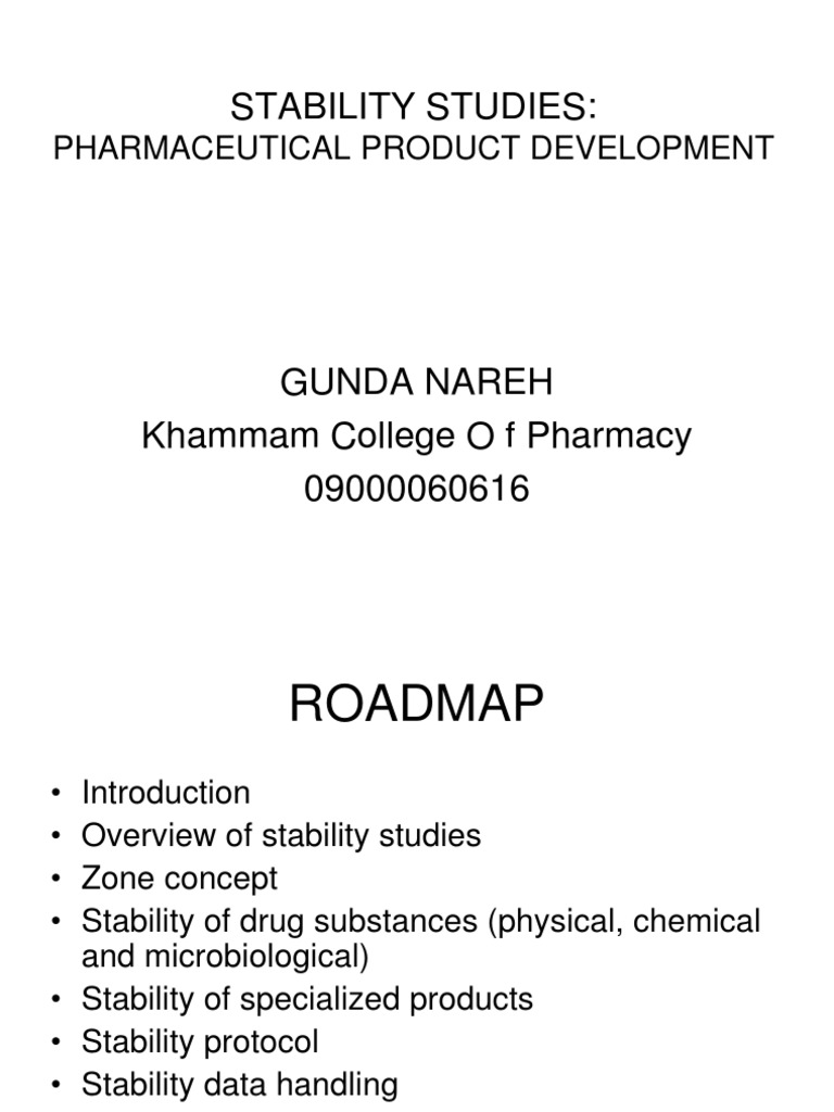 Stability Studies Pharmaceutical Product Development Pdf