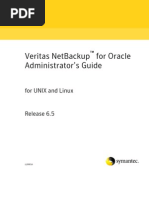 Veritas NetBackup 6.5 for Oracle Administrator's Guide