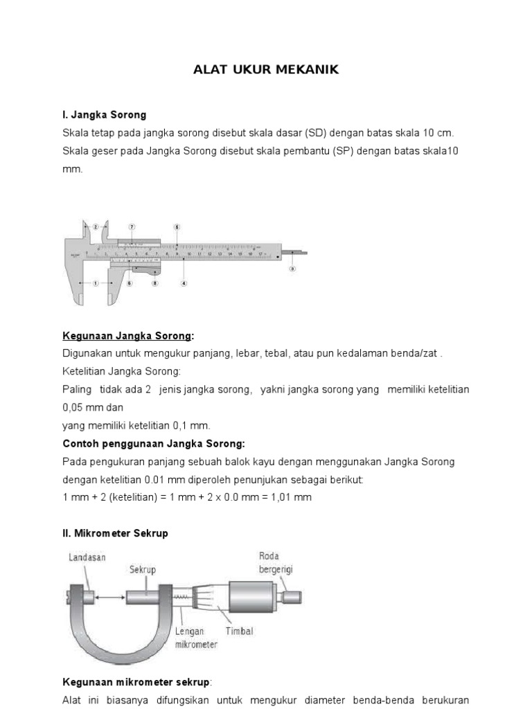 Alat Ukur Mekanik