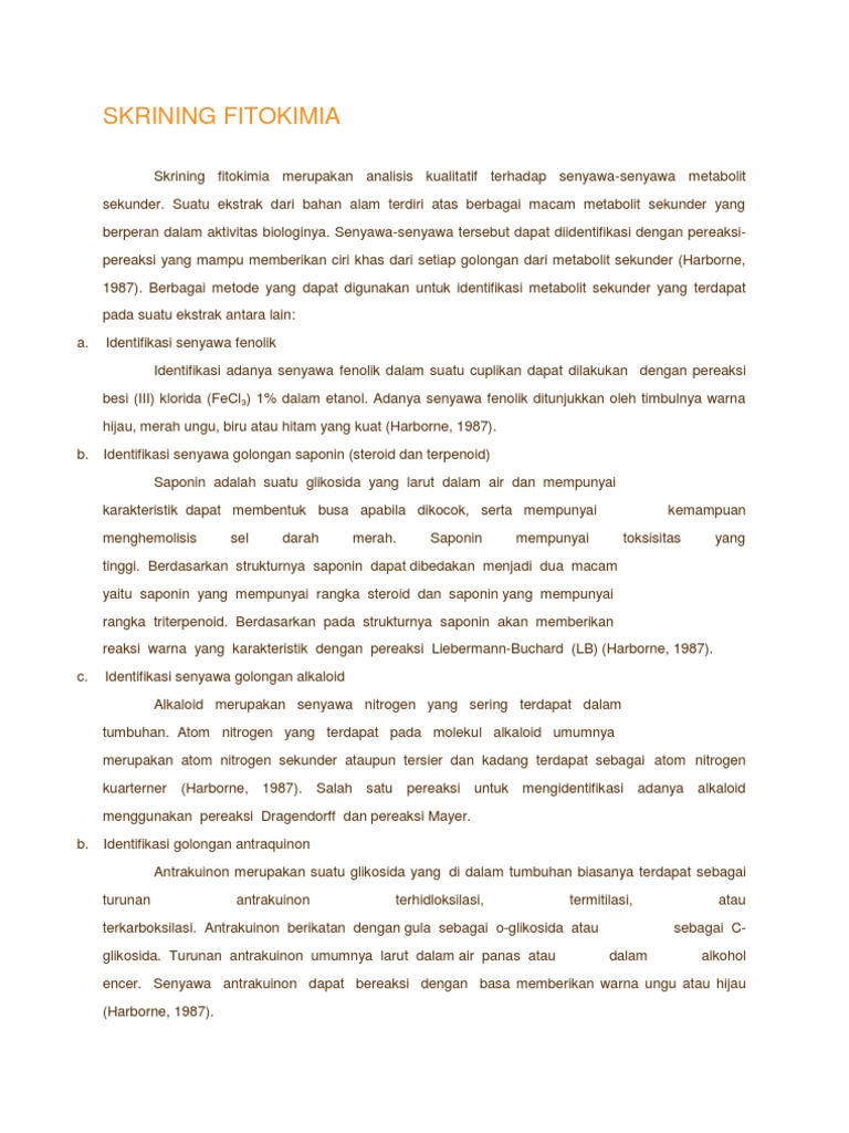 Metode Skrining Fitokimia Pdf Printer