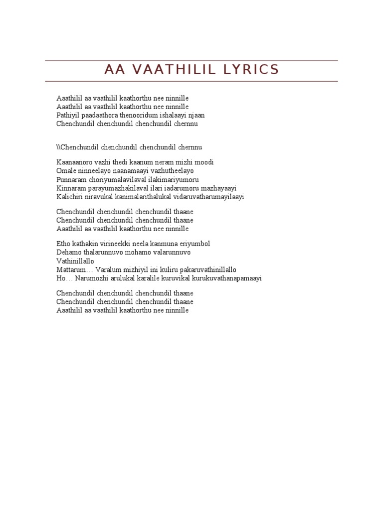 Vaathilil Aa Vaathilil Pdf Payments Banking Technology