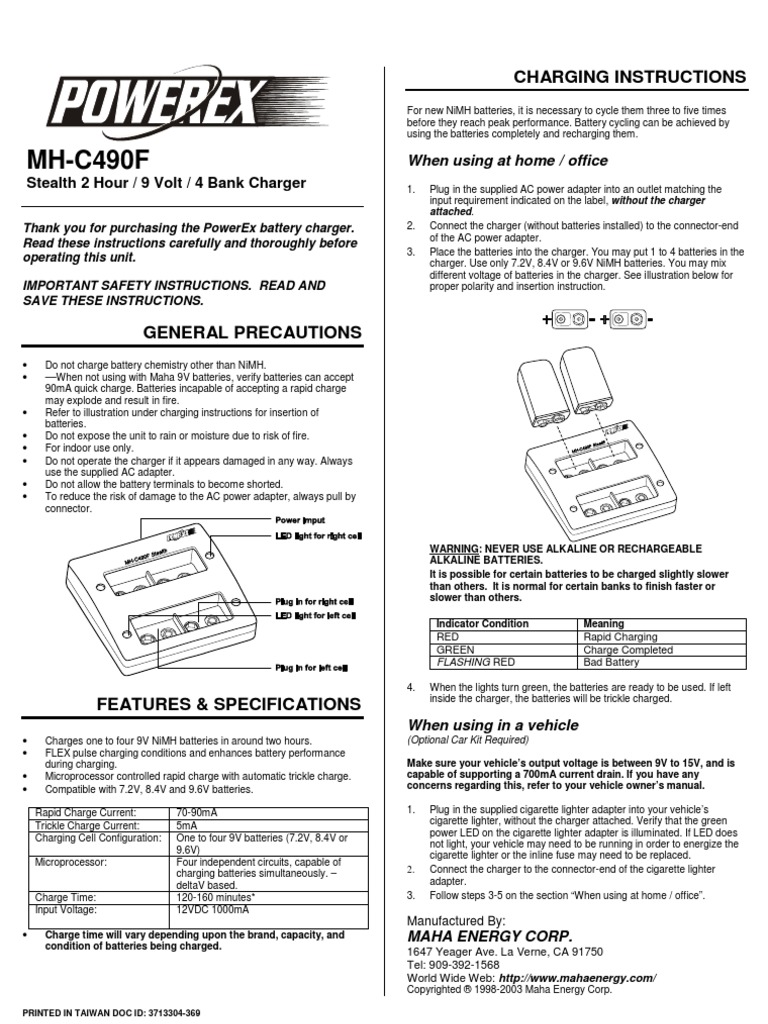 mh-c490f Manual en | PDF | Technology & Engineering