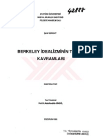 Berkeley Idealizminin Temel Kavramlari Main Concepts of Berkeley s Idealism