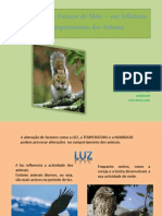 A Variao Dos Factores Do Meio Sua Influncia No Comportamento Dos Animais