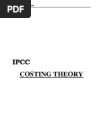 IPCC Costing Theory Formulas Shortcuts