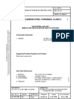 Carbon Steel Forgings, Class 2: Corporate Purchase Specification AA 193 31 Rev. No. 11 Preface Sheet