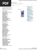 Toll Free Numbers in India