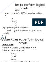 Some Rules To Perform Logical Proofs: Modus Ponens