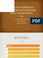 Analisis Pemikiran Ekonomi David Hume Dan Adam Smith