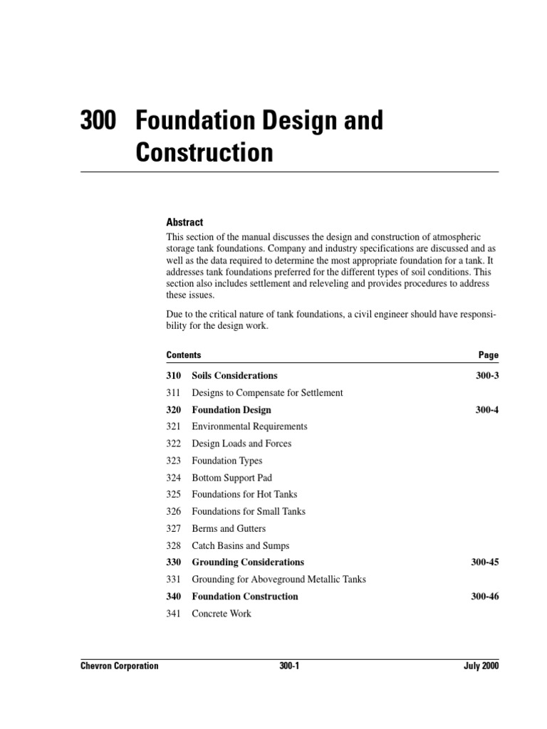 Tank Foundation Design Guidelines | PDF | Deep Foundation | Road Surface