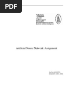 Artificial Neural Network 